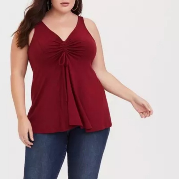 torrid Tops - TORRID Super Soft Knits Cinched Tank Top